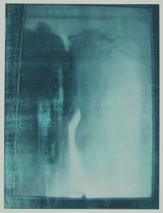 Presence of absence III Sepia duo-tone screenprint