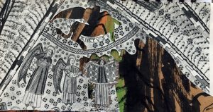 collage of angels and trees