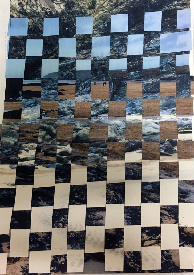 woven picture of beach scapes